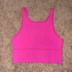 Lululemon hot pink crop top/bra